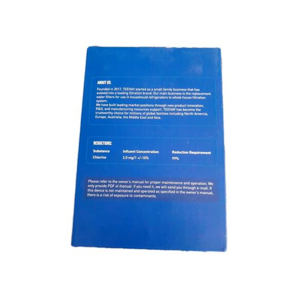 Teehay TH-01 REFRIGERATOR Water Filter, EPTWFU01, Purification 3 Pack - Picture 2 of 7